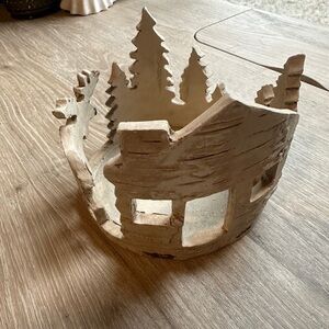 Sonoma winter jar candle holder